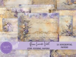 Rococo Junk Journal P:ages Lavender