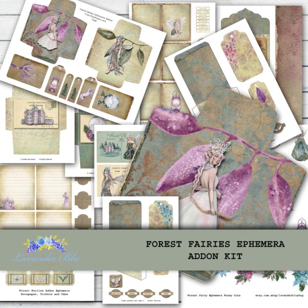 ephemera kit forest fairies