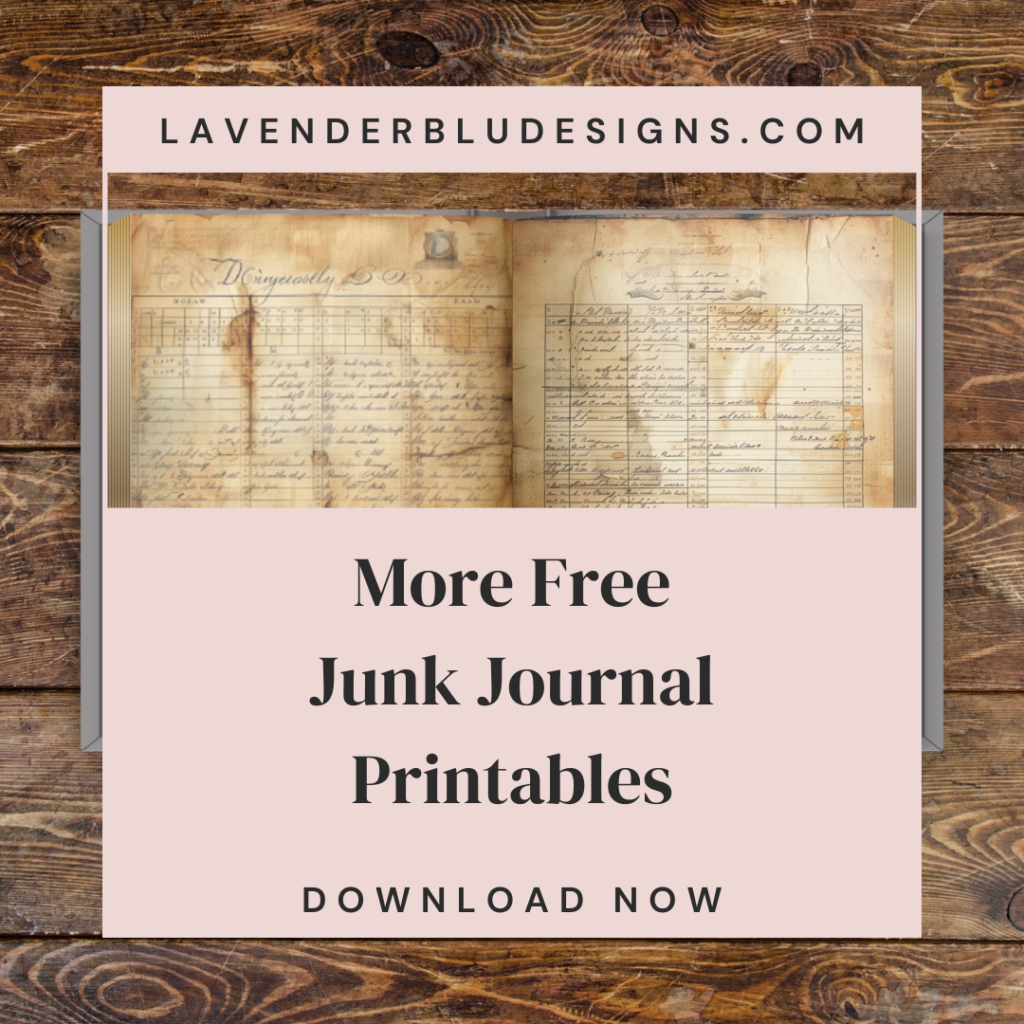 free junk journal printables