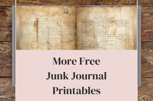 free junk journal printables