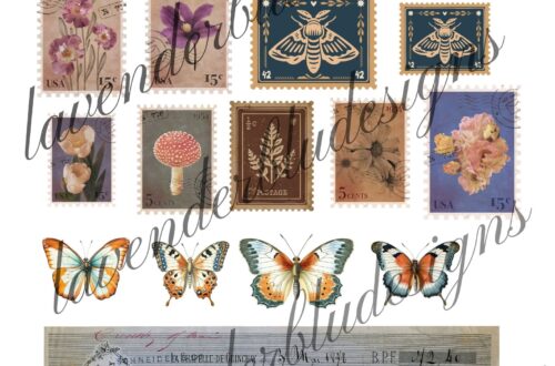 free cluster printables kit for junk journals