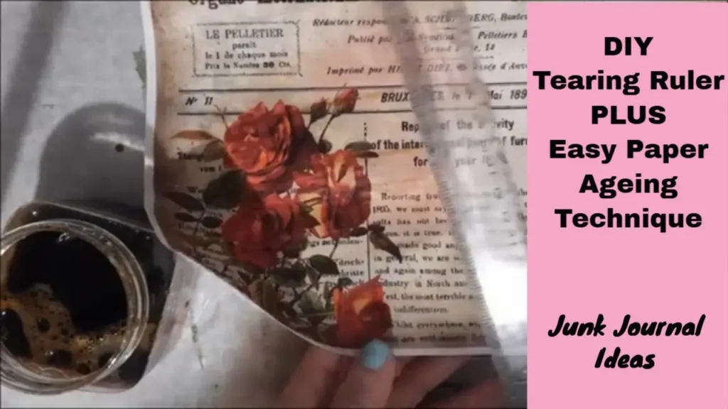 DIY Tear Ruler junk journal ideas