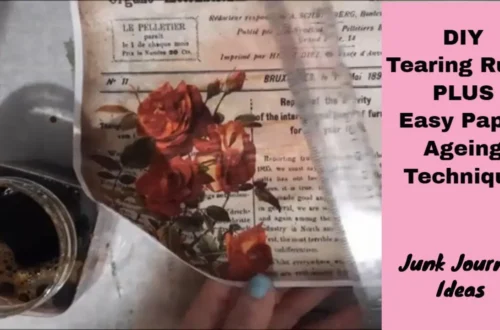 DIY Tear Ruler junk journal ideas