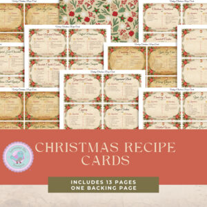 christmas recipe cards