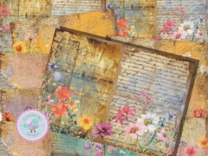 wildflowers junk journal kit