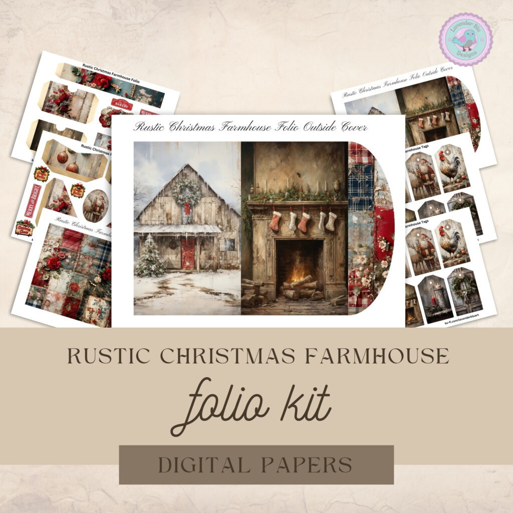 free christmas folio digi kit