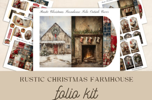 free christmas folio digi kit