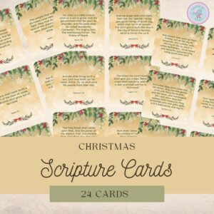 christmas scripture cards printable